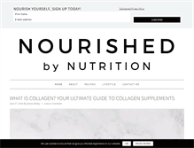 Tablet Screenshot of nourishedbynutrition.com